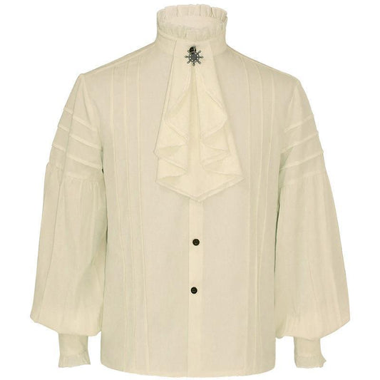 European Medieval Samurai Scarf Lantern Sleeve Shirt