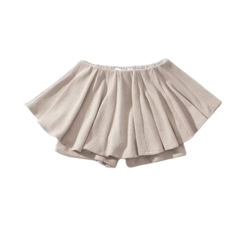 Casual Sports Pleated A-line Short Skirt Female