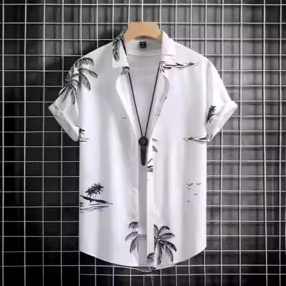 Plus Size Casual 3D Digital Printing Short Sleeve