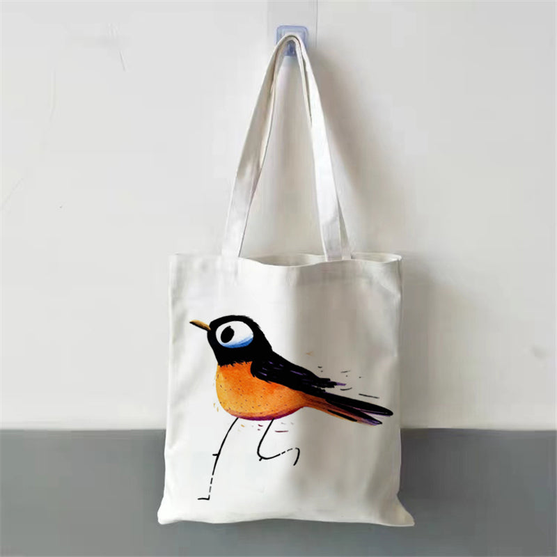 Printed Student Hand-held Shoulder Canvas Bag