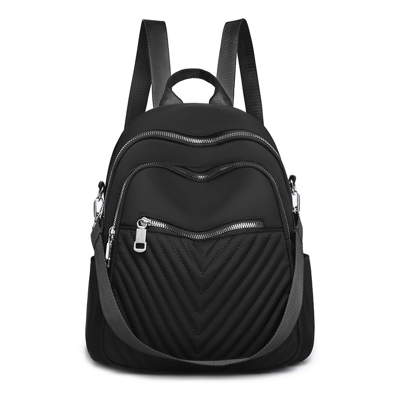 Ladies New Large Capacity Embroidery Thread Oxford Cloth Fashion Travel Backpack
