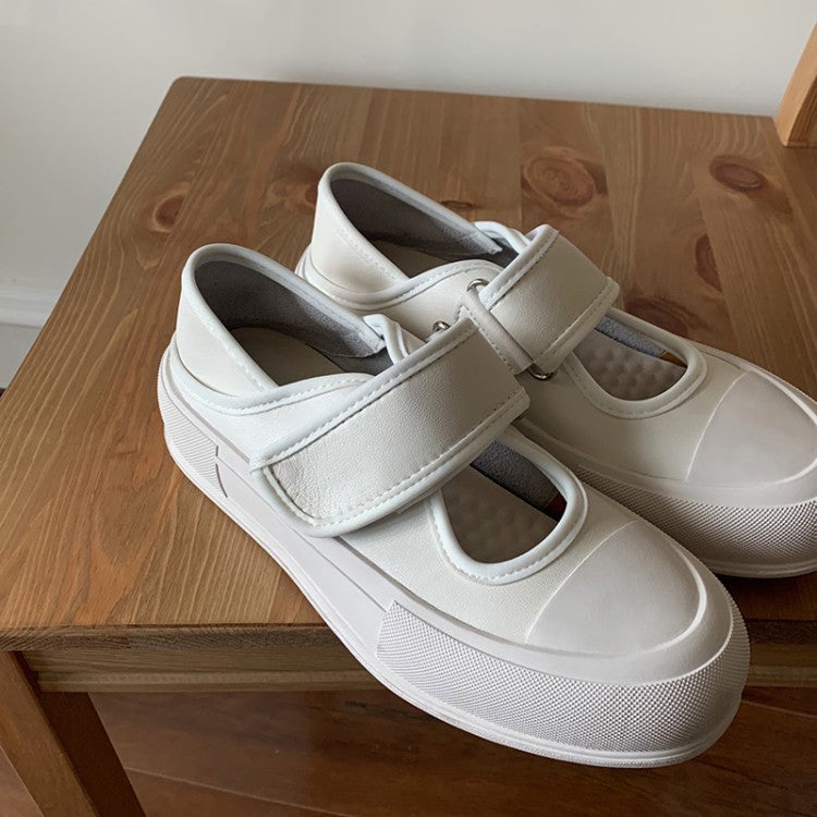 Velcro Thick-soled Trifle Casual Women's Single Shoes
