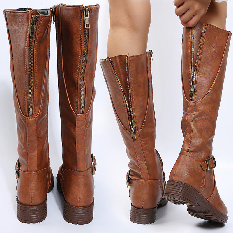 European And American Style Knight Boots Women's High Boots