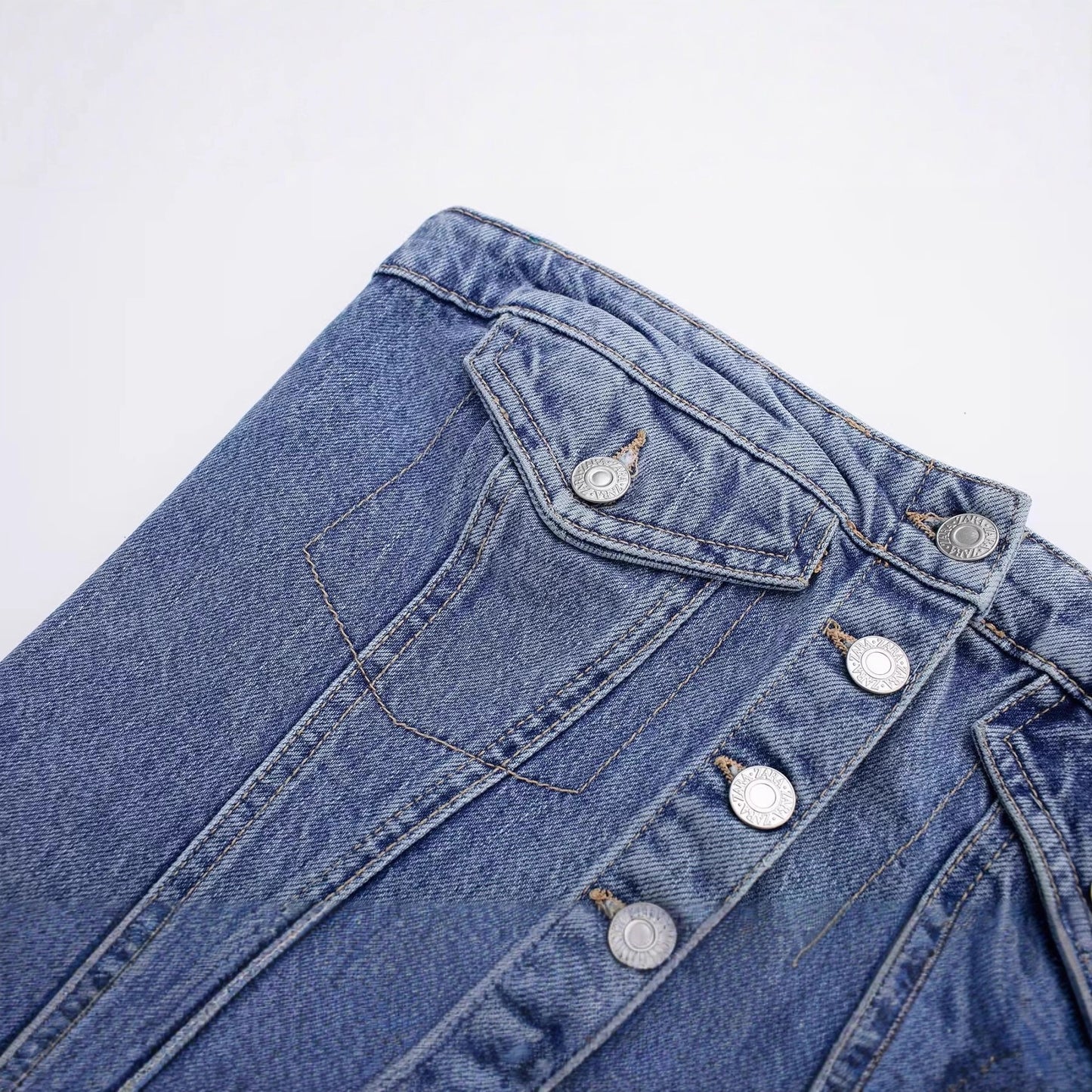 Womens Stylish Denim Tube Top