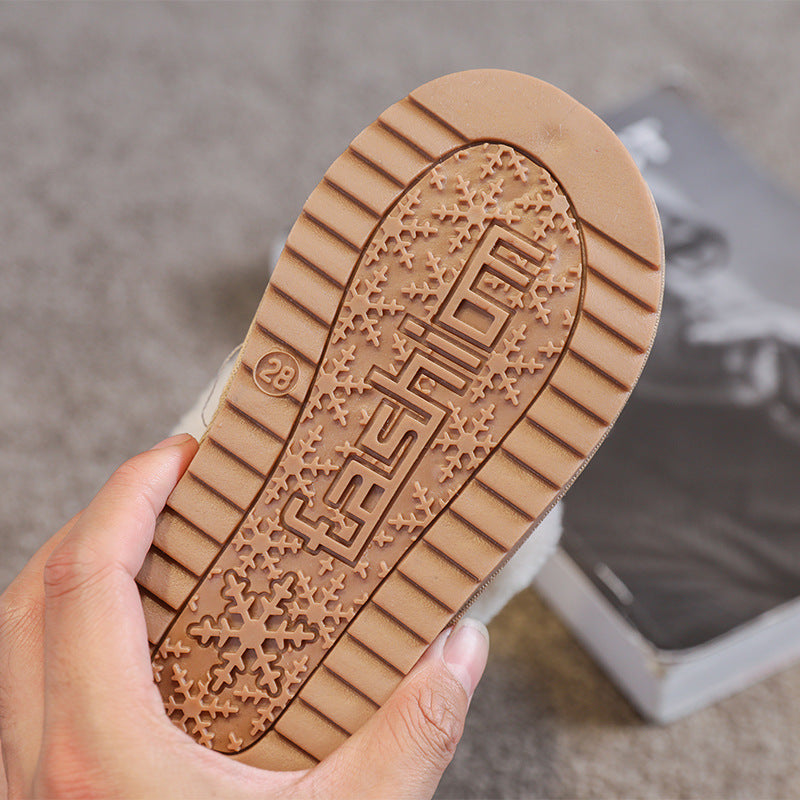 Winter Plus Velvet Thick One-step Warmth Student Casual Shoes