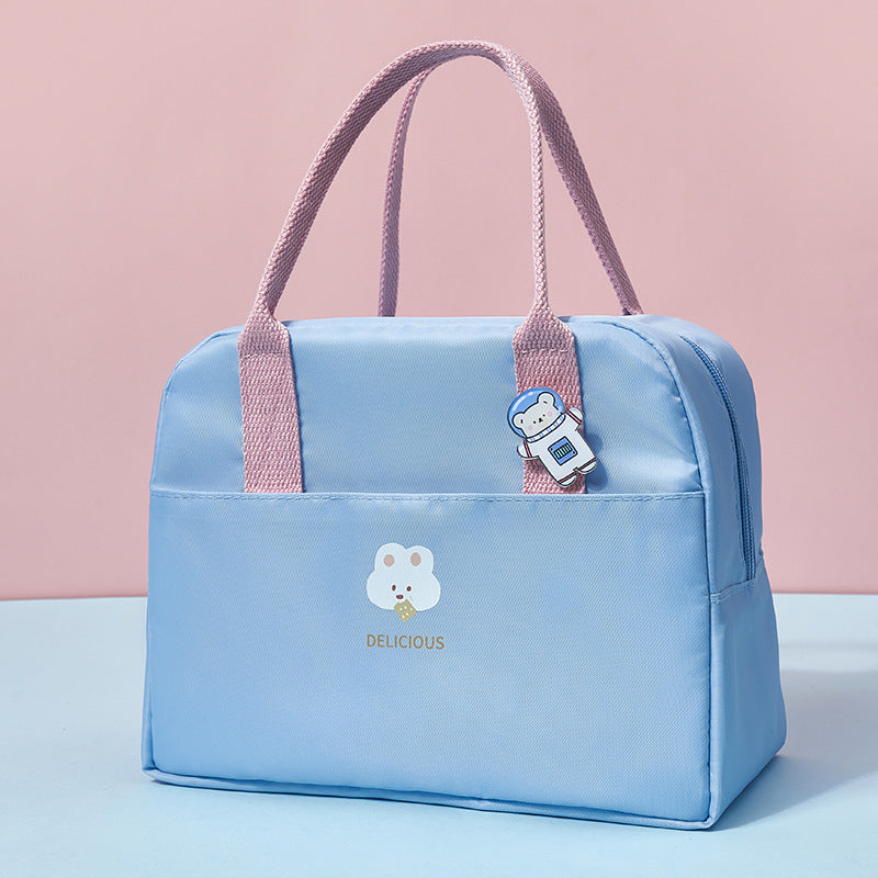 Macaron Color Large-capacity Heat Preservation And Fresh-keeping Portable Lunch Bag