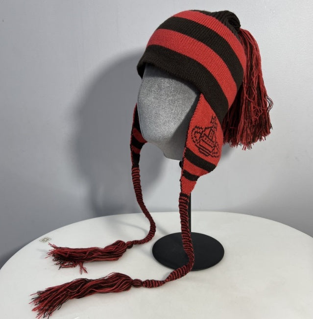 Women's Spaceship Pattern Jacquard Knitted Leifeng Hat