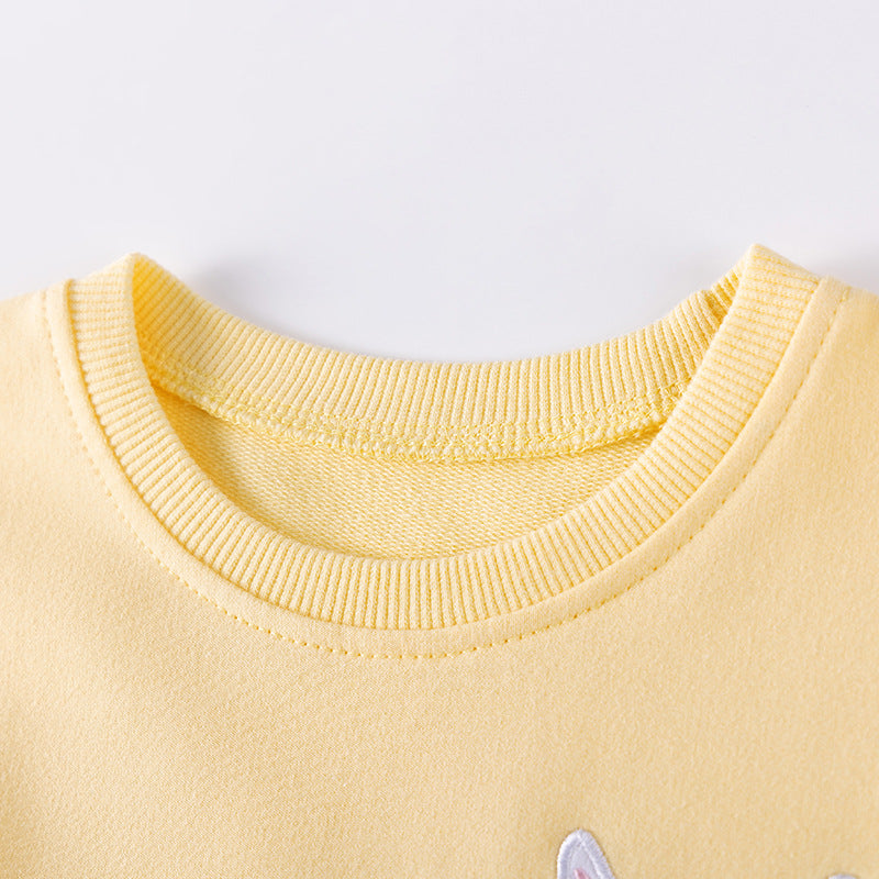 Cartoon All-Cotton Mesh Dress For Girls