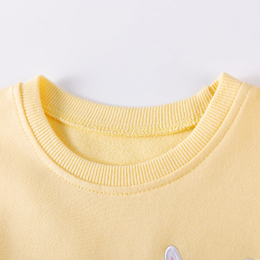 Cartoon All-Cotton Mesh Dress For Girls