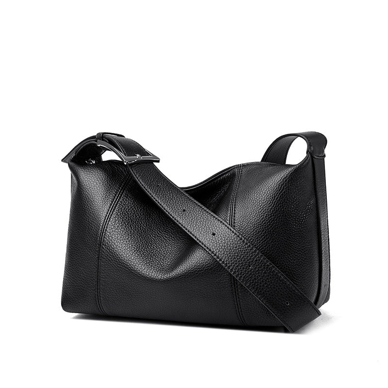 Full-grain Leather Large-capacity Crossbody Bag
