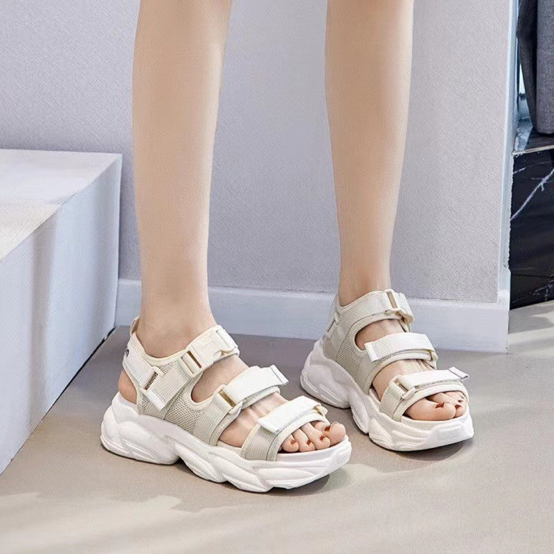 Net Red Student Fairy Style Summer Velcro Sports Platform Shoes