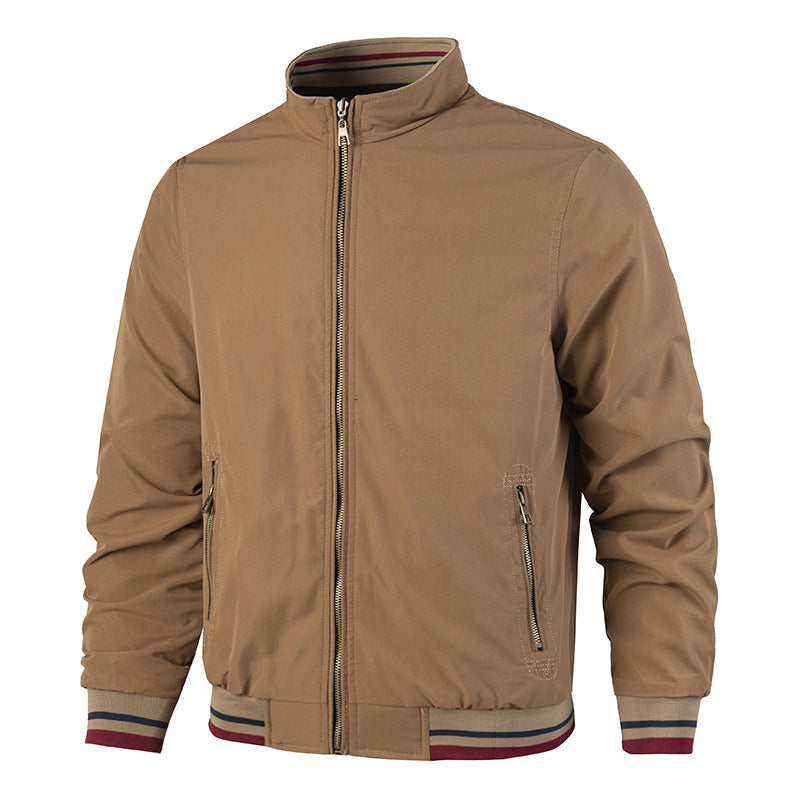 Men's Double-sided Wear Stand-up Collar Casual Jacket