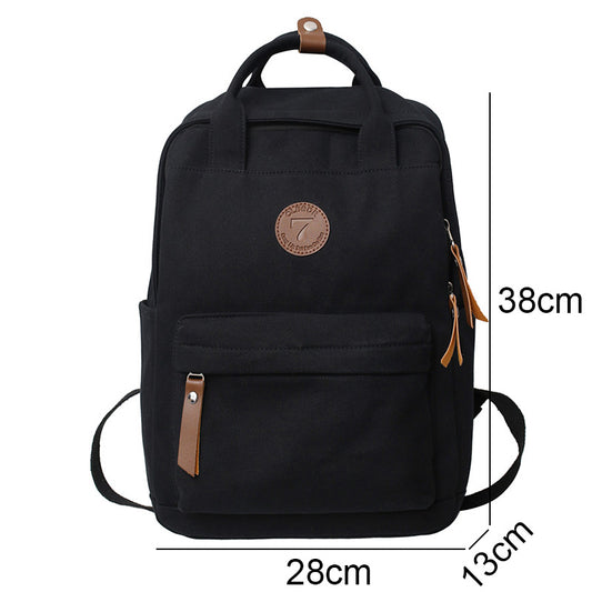 Women's Korean Vintage Portable Canvas Backpack