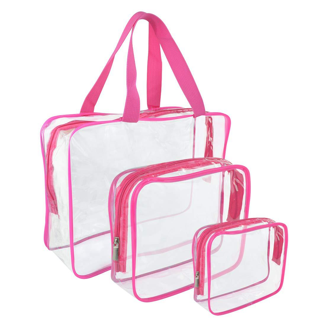 Pvc Waterproof Wash Cosmetic Bag Three-piece Set