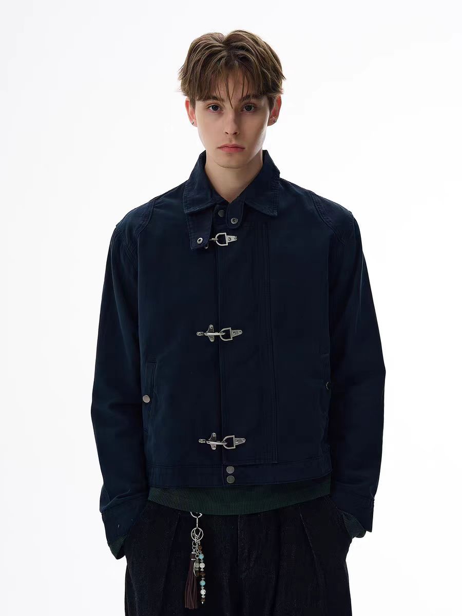 American Retro Jacket Short Wide Version Versatile Autumn Coat