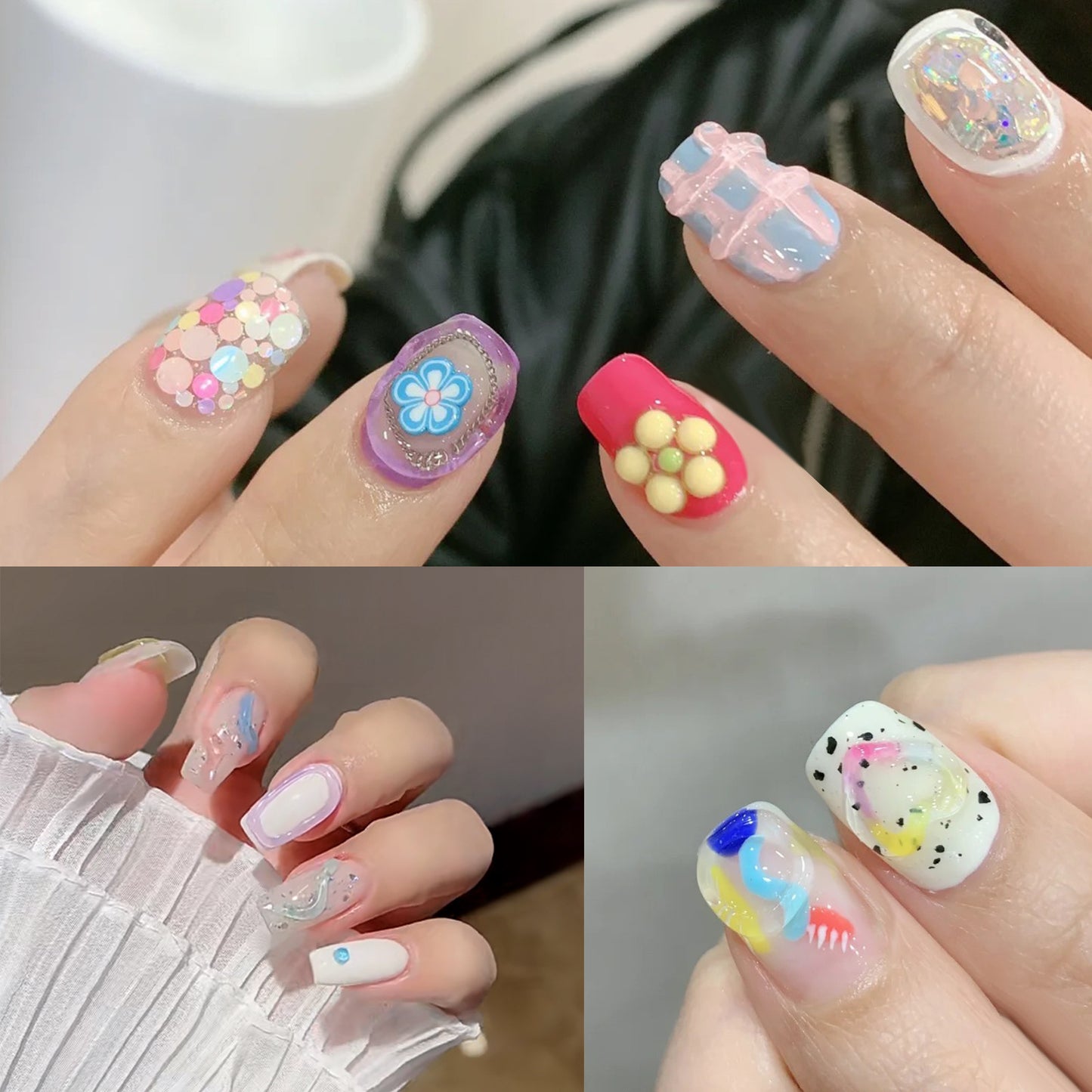 5D Hose Stereoscopic Nail Polish Candy Macaron Jelly Leave-In Gel