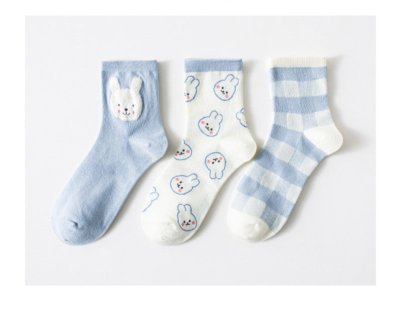 Japanese Mid-tube Socks, Breathable Cotton Socks