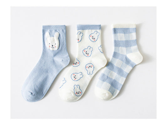 Japanese Mid-tube Socks, Breathable Cotton Socks