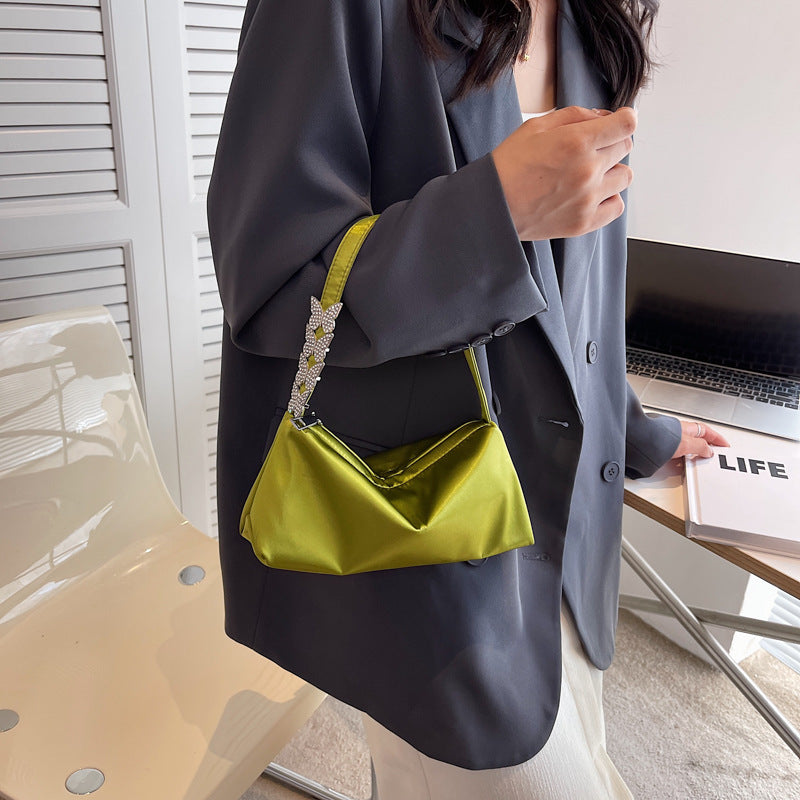 One-shoulder Cross-body Texture Portable Bag For Women