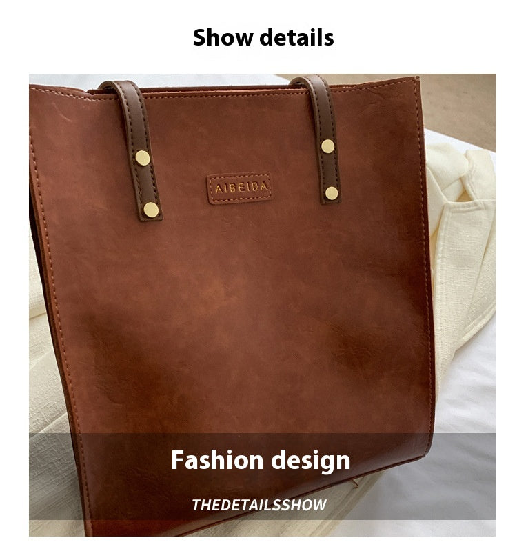 Western Style All-matching Shoulder Bag Portable Tote Bag