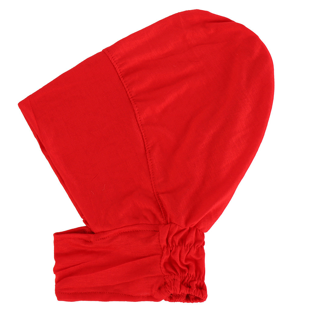 Solid Color Elastic Silk Cotton Four Season Pullover Hat