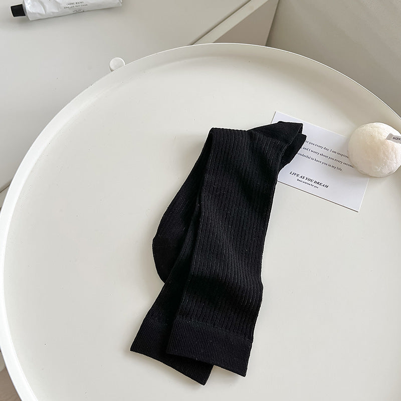 Seamless Tube Combed Cotton Striped Bunching Socks