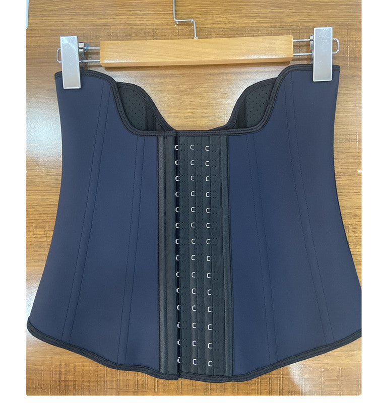 New Rubber 13 Pieces Steel Rib Shapewear Belly Band Dark Blue