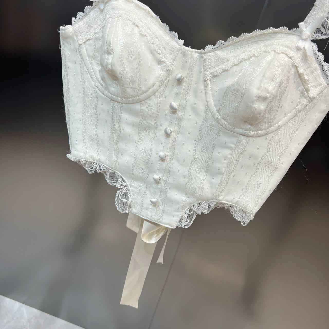 Shoulder Strap Single Breasted Back Ribbon Waist
