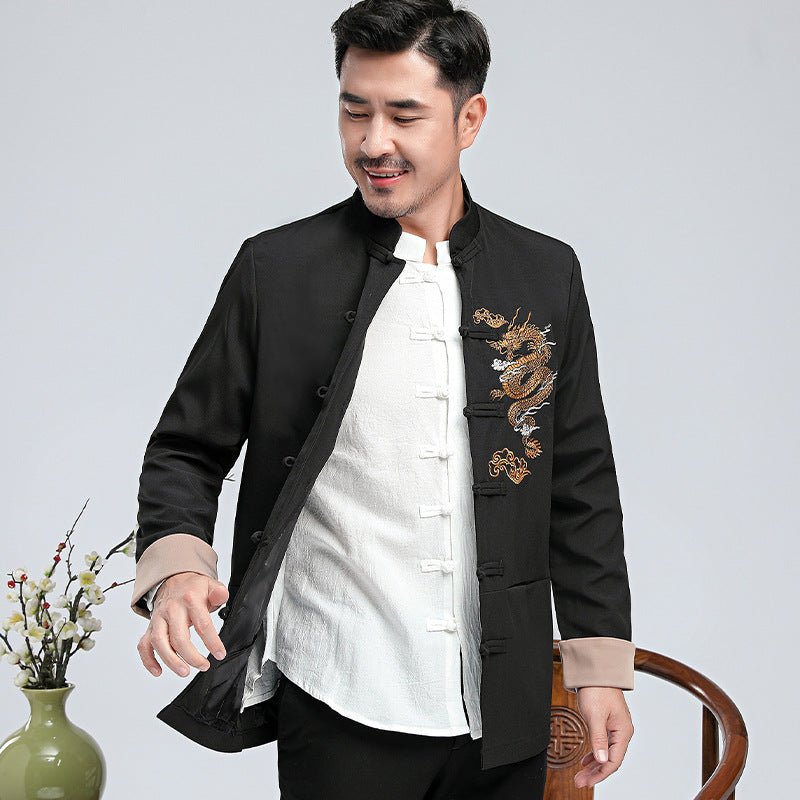 Men's Jacket Youth Slim Jacket Embroidery