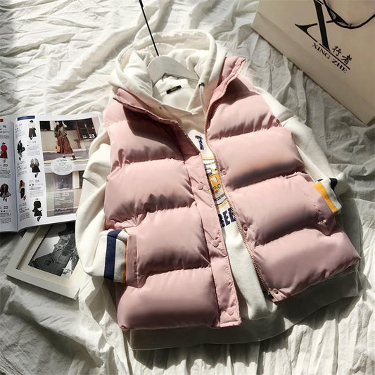 Women's Short All-match Thickened Down Cotton Vest