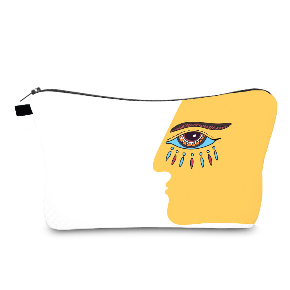Anti Splash Cosmetic Bag Evil Eye Print Cross Border
