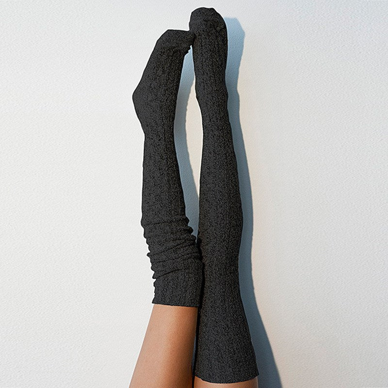Long tube wool ball socks