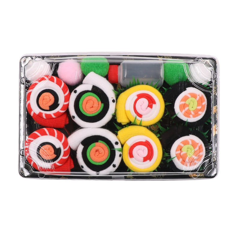 Medium Tube Breathable Combed Cotton Sushi Socks Box
