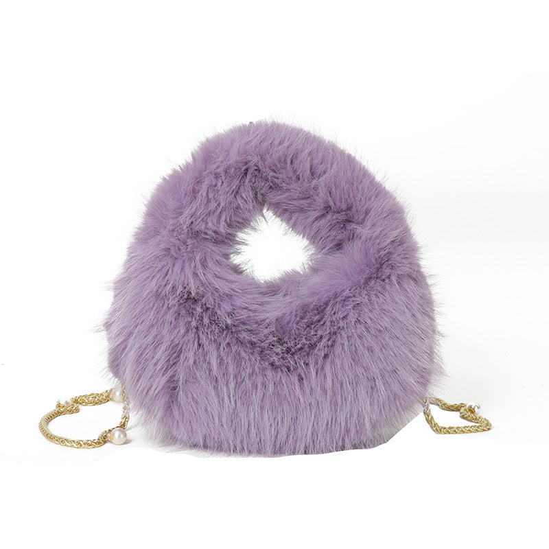 Fashion Plush Hand-carrying Bag Women