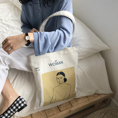 Simple wind letter shoulder bag