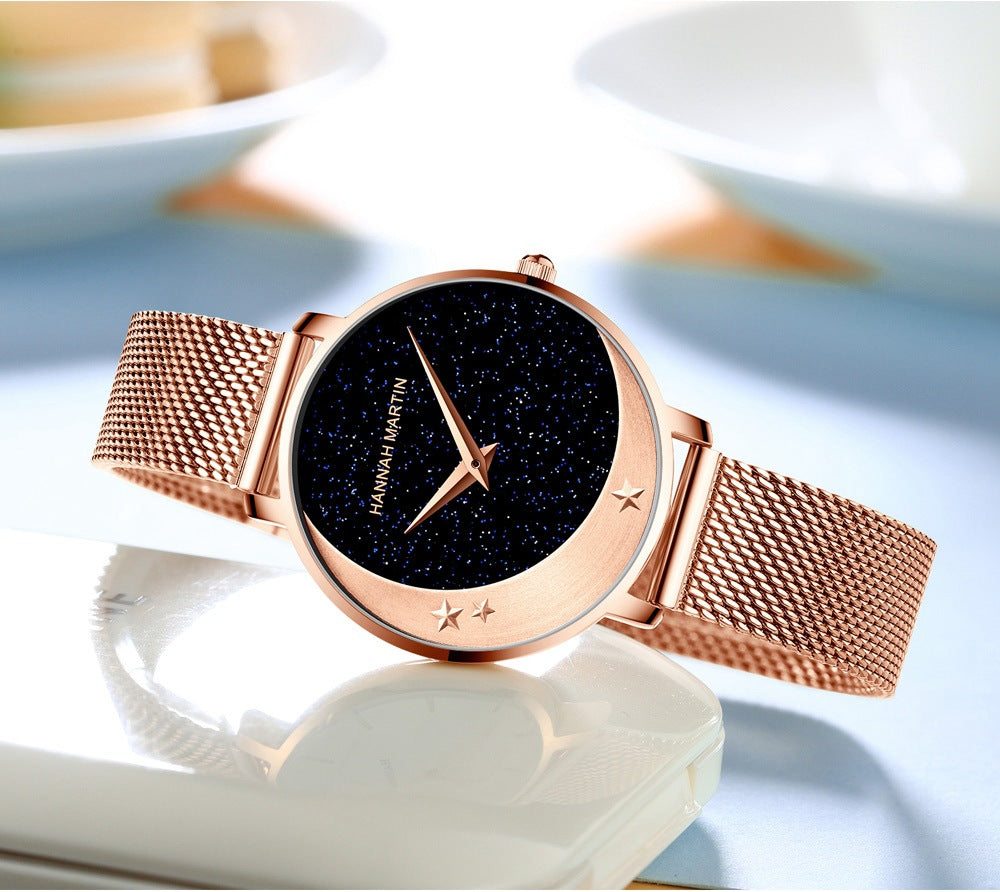 Starry Moon Quartz Watch