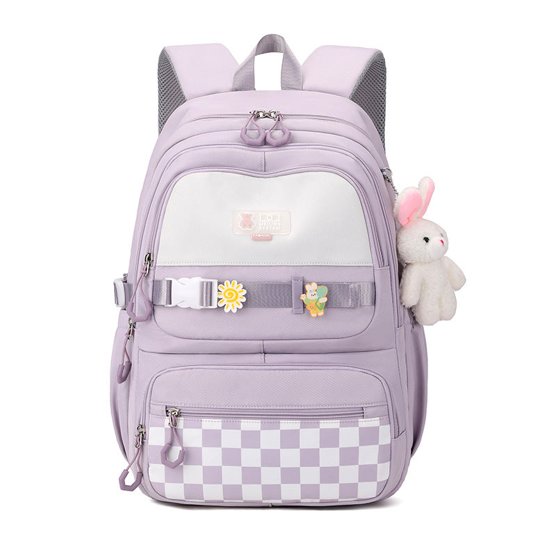 High School Student Burden Reduction Spine Protection Large Capacity Simple Backpack