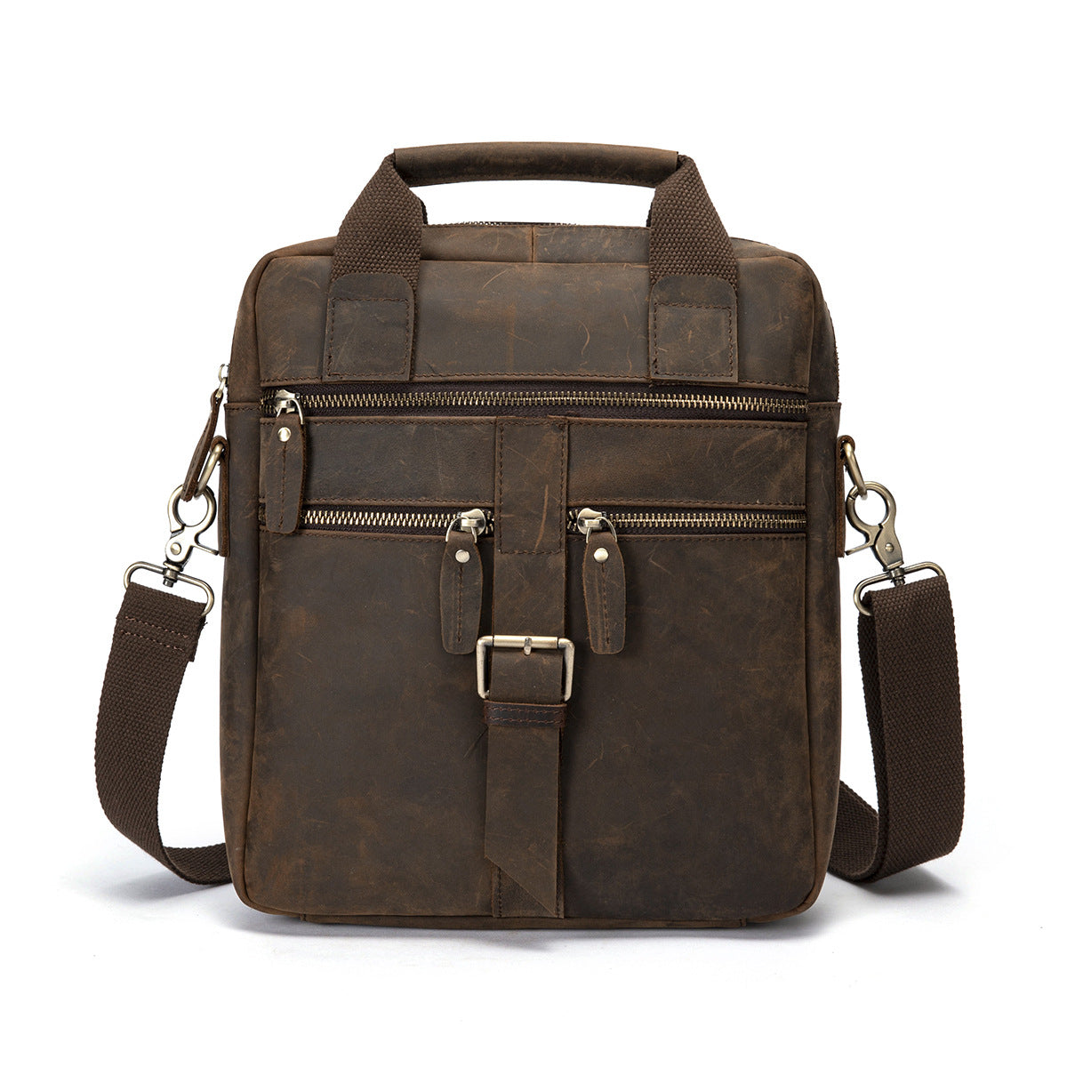 Leather Retro Men's 10-inch Tablet Shoulder Bag Diagonal Bag