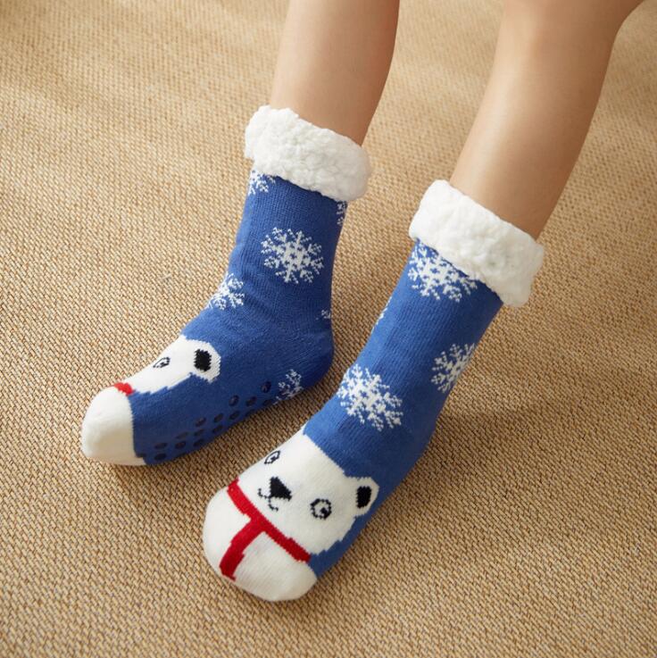 Warm and thick Plush sleeping socks