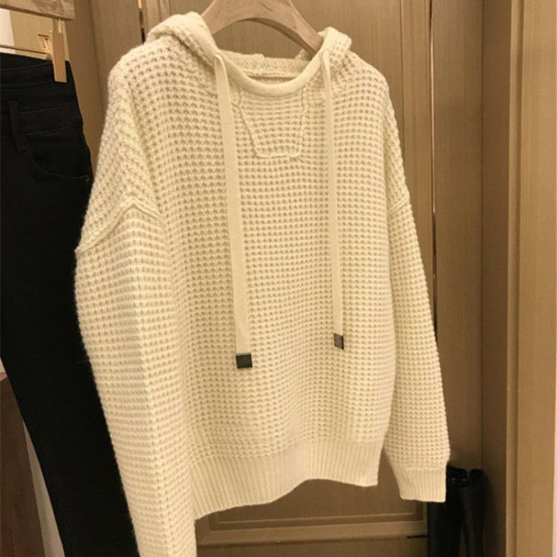 Hooded Sweater Sweater Men's Versatile Color Sweater Youth Long Sleeve
