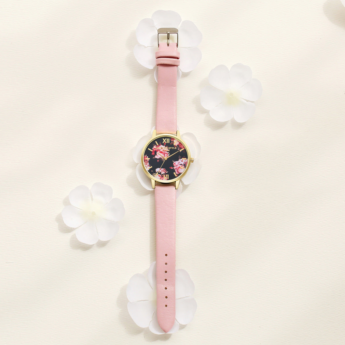Lvpai Marke Frauen Armband Uhr Mode Rose Gold Blumen Leder Einfache Frauen Kleid Uhren Luxus Business Geschenk Uhr Uhr