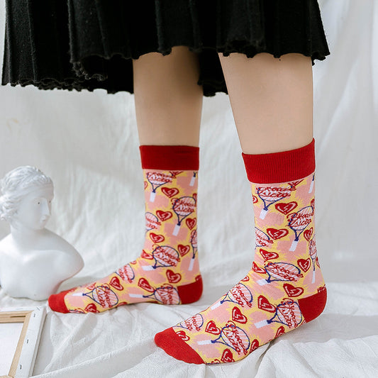 Stockings Children Personality Cotton Middle Tube