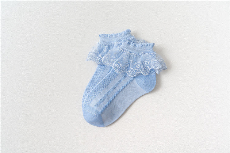 Japanese Lace Princess Short Socks Baby White Dance