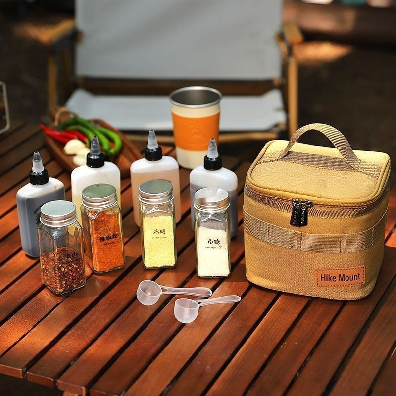 Outdoor Portable Salt MSG Seasoning Bottle Set Camping Picnic