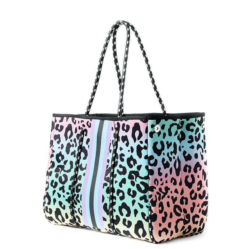Fashion Neoprene One-shoulder Portable Beach Bag