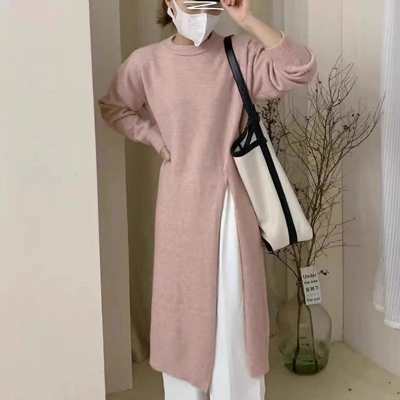 Mid-length Pullover Knitwear Dress Women