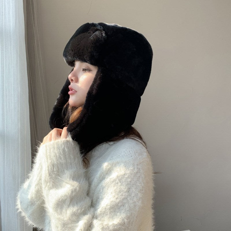 Warm And Thick Lei Feng Hat Women's Ear Protection  Travel Equipment
