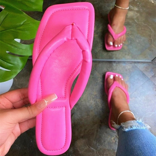 New Women's Shoes Toe Slippers Flip Flops Flat Sandals