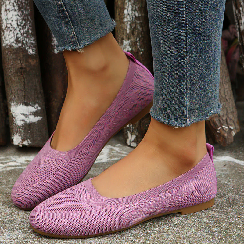 Low-cut Women's Comfortable Round Toe Flat Shoes