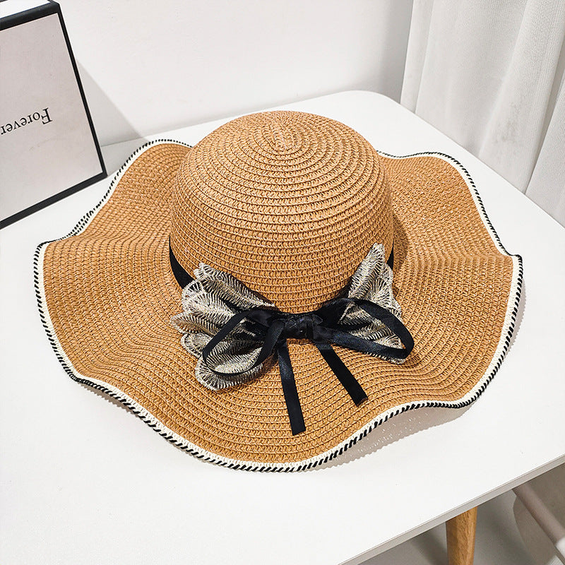 Summer Beach Straw Hat Korean Style All-match Lace